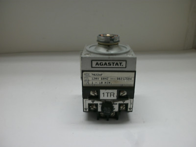 AGASTAT 7022AF RELAY TIMER 120V 60Hz TIME 1-10 MIN. MISSING KNOB