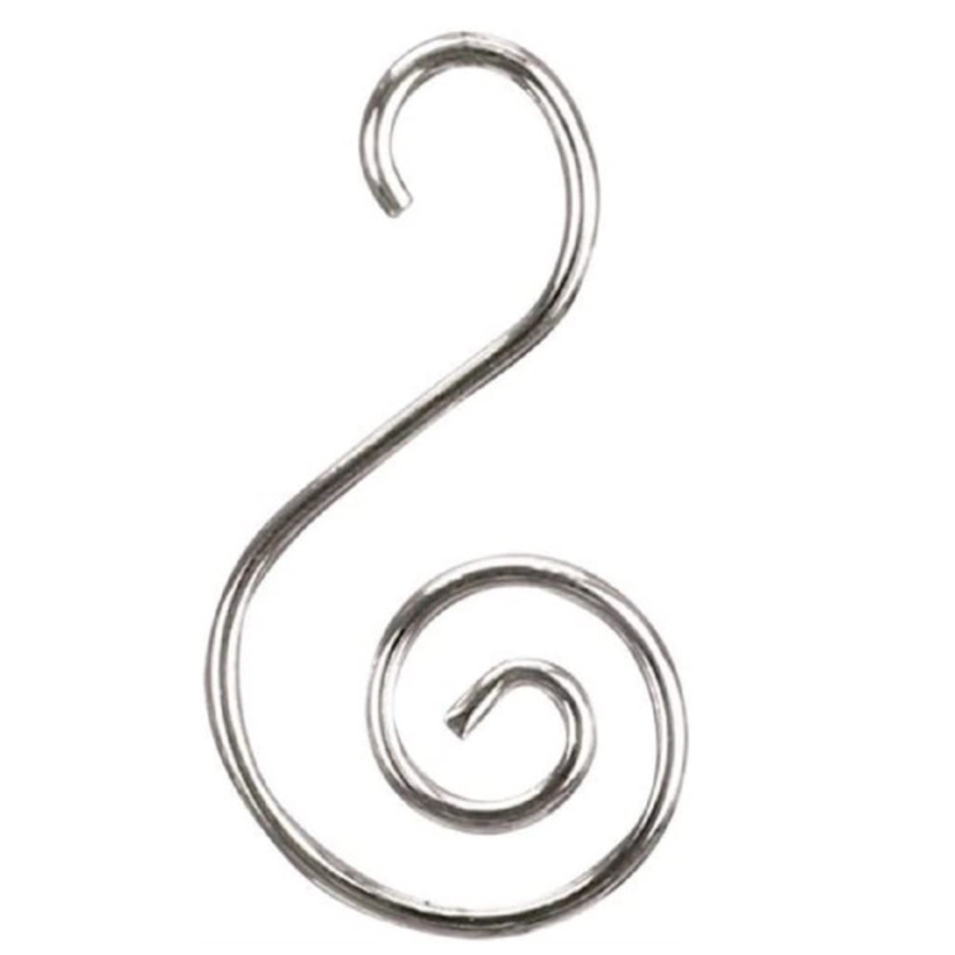 Silver S-Shaped Ornament Hooks 24-Pack for Holiday Decor
