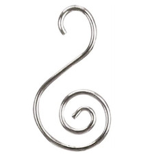 Silver S-Shaped Ornament Hooks Set of 24