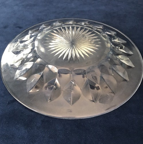PV02567a Heisey #470 INTERCEPTED FLUTE Clear 9" Soup Plate c1920 - Picture 6 of 7