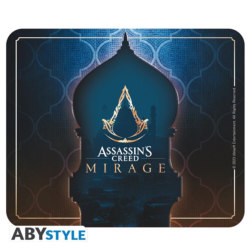 Alfombrilla de ratón Assassin's Creed Mirage Logo juego Siel Zocken Merch alfombrilla de escritorio ventilador de oficina