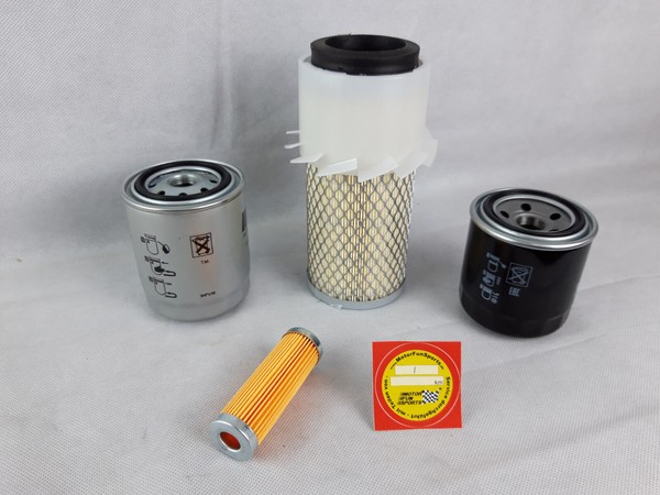 Filter Set (Groß) Passend FüR Kubota B 4200 ÖL Luft Kraftstoff Hydraulik-image