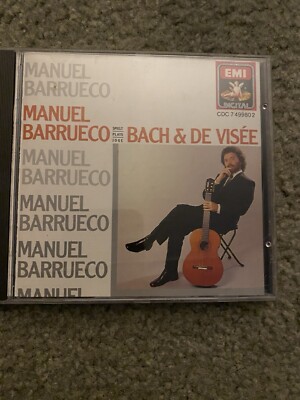 MANUEL BARRUECO PLAYS BACH Manuel Barrueco & De Visee EMI AUSTRIA IMPORT NM CD