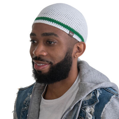 Premium Handmade Close Knit Kufi Style Skull Cap Soft Breathable Bamboo / Cotton