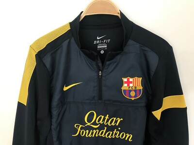 Half zip sweatshirt S Qatar staff FC Barcelona training 12/13