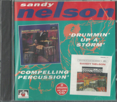 SANDY NELSON DRUMMIN' UP A STORM COMPELLING PERCUSSION 1996 2-ON-1 SEE FOR MILES