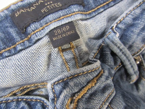 Usado - Banana Republic azul claro Petite 28/6P, 99% algodón 1% spandex - Imagen 3 de 5