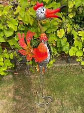 Großfigur Vogel Medusa Mrs. Schmidt  Gartendeko Windlicht Garten Handarbeit XL