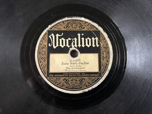 CLARENCE WILLIAMS Evelyn Preer (Avalonians) Zulu Wail/Slow River VOCALION 15577