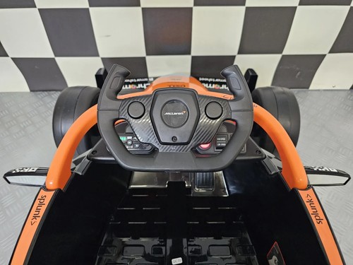 McLaren Formel 1 Go Kart Kinderauto Elektro Kinderfahrzeug 12V Leder EVA Musik - Bild 8 von 11