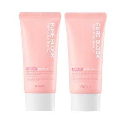 A'PIEU Pure Block Tone-Up Sun Base SPF50+ PA+++ 50ml x 2ea K-beauty