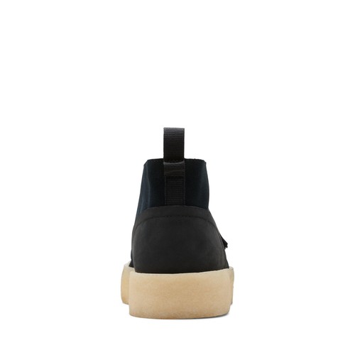 Clarks Originals Hombres Copa del Desierto Negro Gamuza Informal Botas Zapatos - Imagen 5 de 5