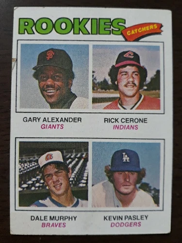 1977 Topps Baseball Rookie Catchers Dale Murphy, Rick Cerone#476