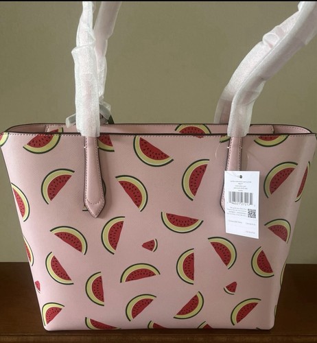 Marlee Pink Watermelon Party Tote, Bag Charm & Wallet Kate Spade Bundle NEW Tags - Picture 20 of 23