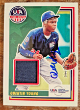 Signed auto autograph QUENTIN YOUNG 2022 USA Stars Stripes Jersey Patch #/99 COA