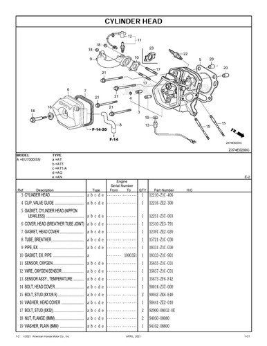 OEM Genuine Honda EU7000IS Generator Wire, Oxygen Sensor 35655-Z1C-C01 New - Picture 8 of 8