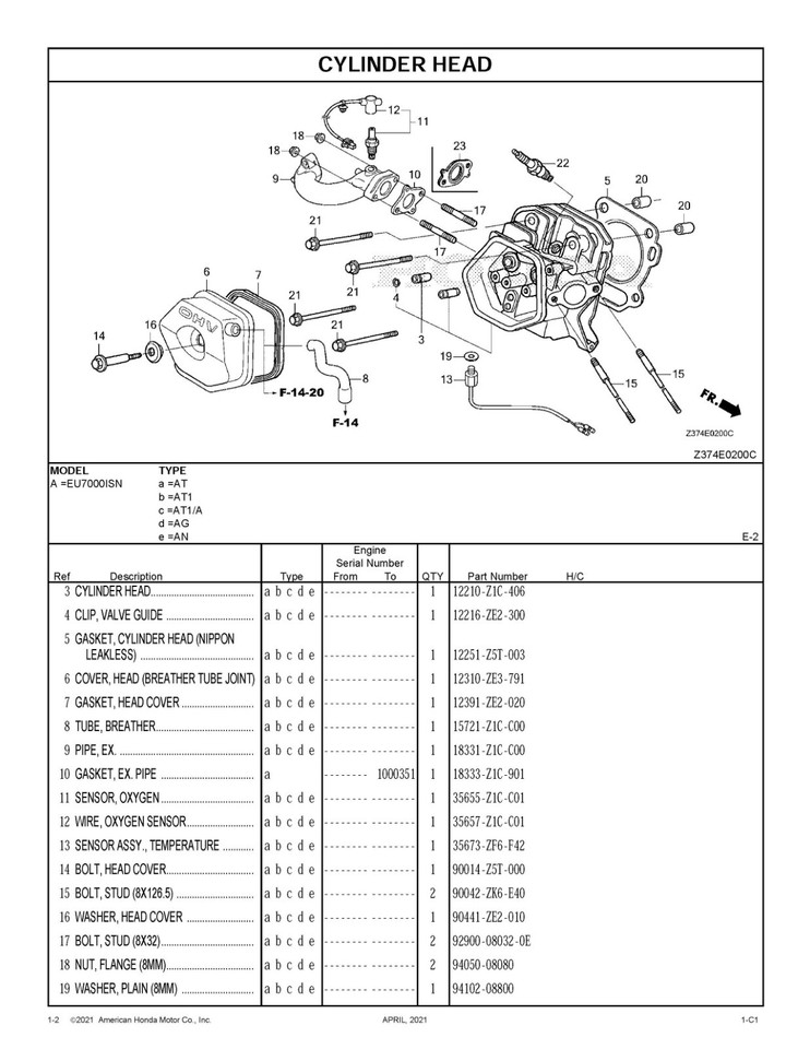 Genuine Honda Oxygen Sensor – 35655-Z1C-C01 – Direct Fit O2 Sensor