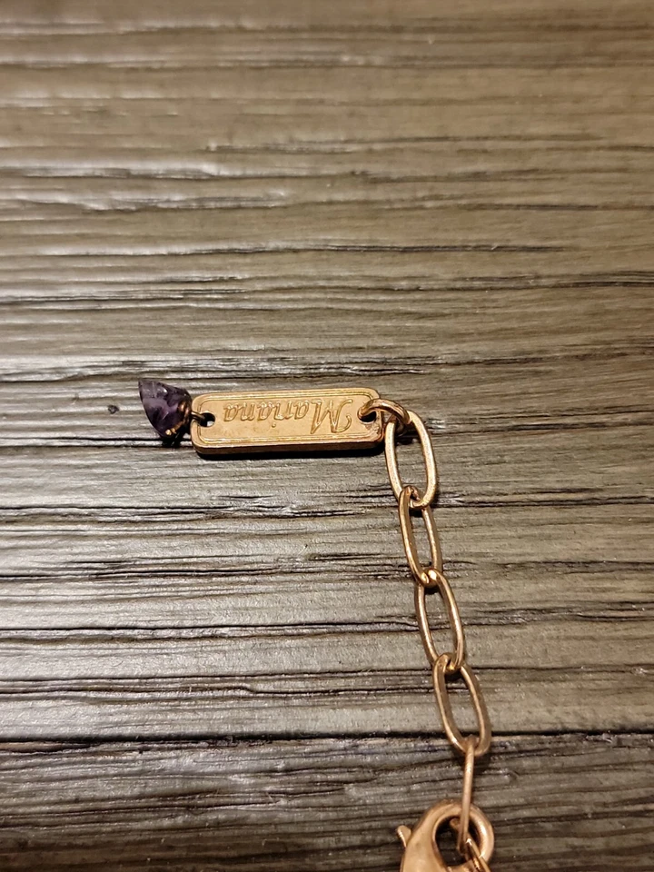 Collar Mariana Redondo y Floral Púrpura, Terciopelo, Concha, Blanco y Transparente Swarovski C... Foto 2 de 4