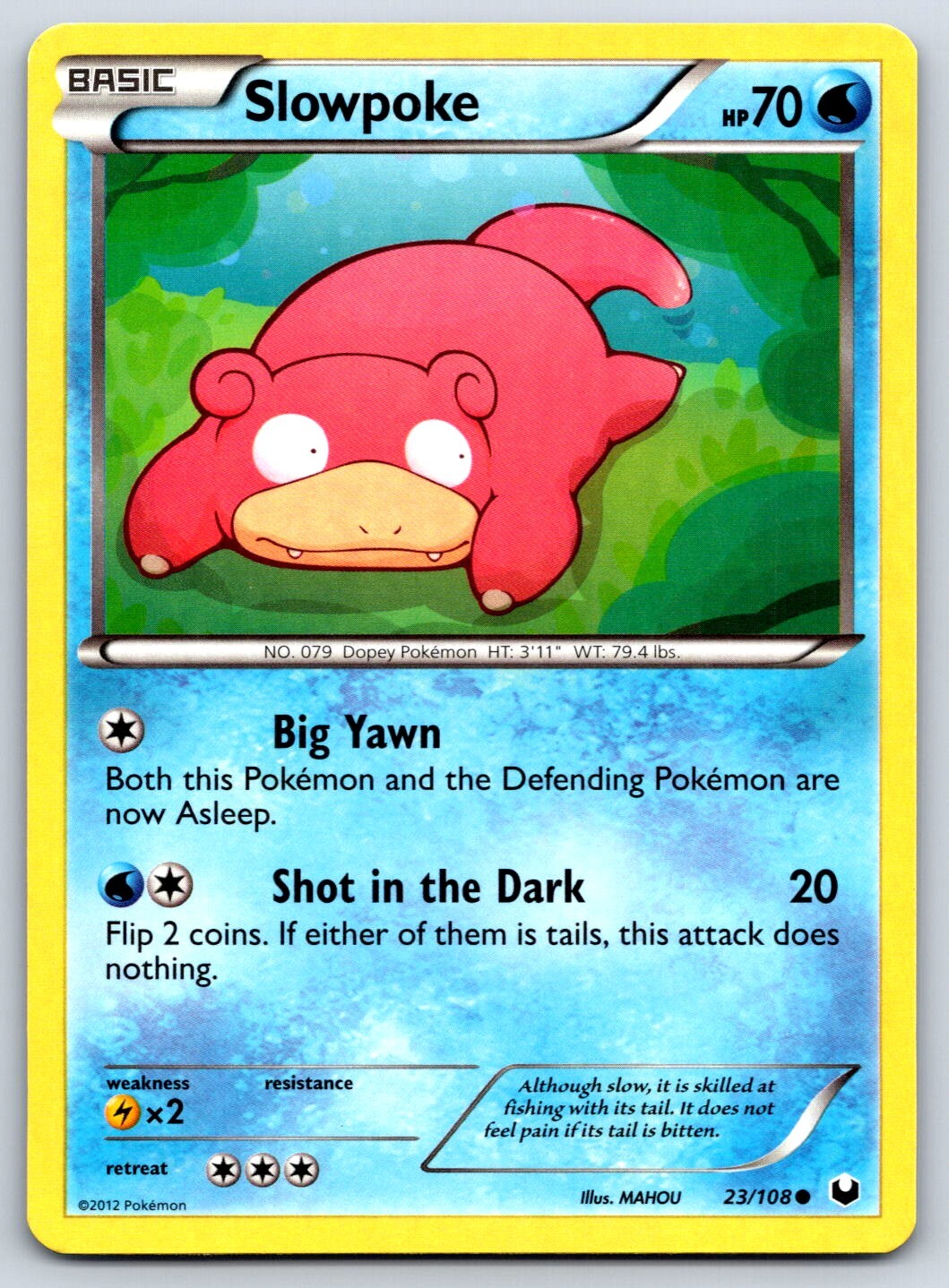 Slowpoke - BW Plasma Freeze 23/108 Pokemon 151 Card LP