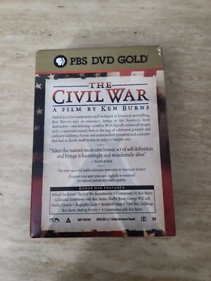 The Civil War A Film By Ken Burns PBS DVD Gold Box Set Miniseries