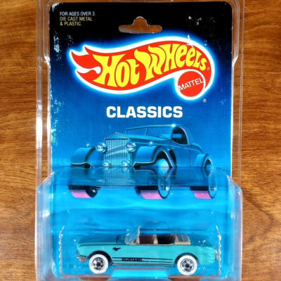 【当時物】ヴィンテージミニカー 豪華コレクションセット Hot Wheels Classics '65 Mustang Convertible Turquoise WW Whitewall