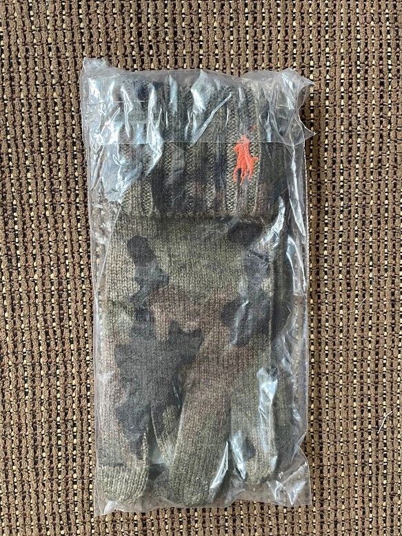 Guantes Polo Ralph Lauren Para Hombre Camuflados Mezcla de Lana Pantalla Táctil Talla Única Foto 3 de 4