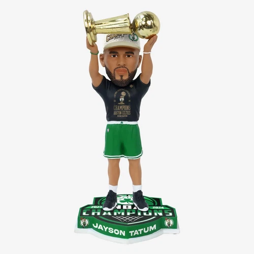 Jayson Tatum Boston Celtics 2024 NBA Champions Trophy Hoist Bobblehead NBA