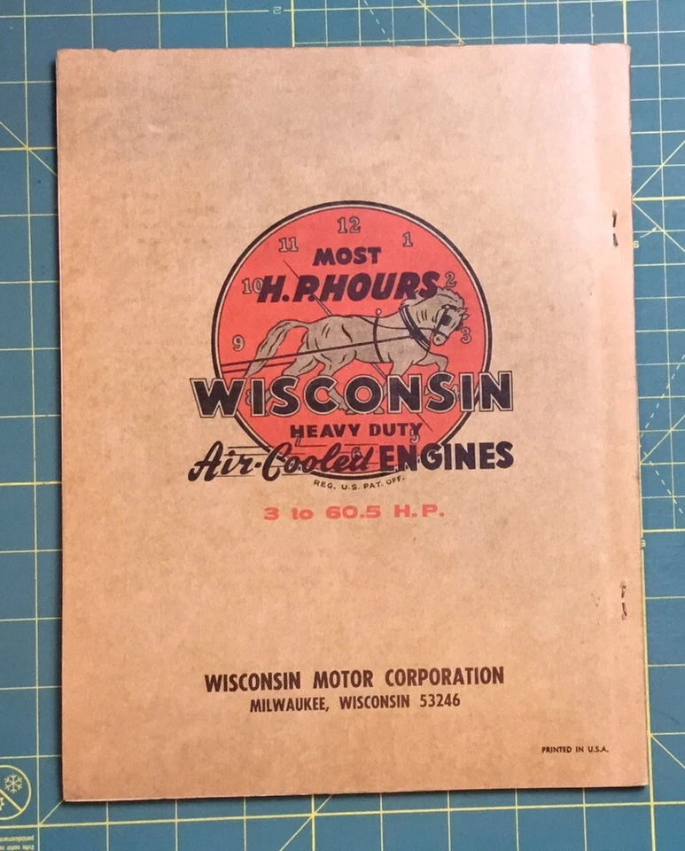 WISCONSIN ENGINES MODELS S-10D, S-12D INSTRUCTION BOOK & PART LIST, MM304 - Image 2 of 3