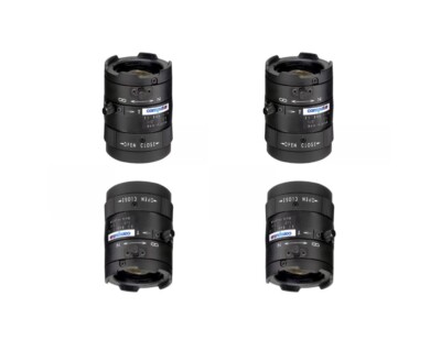 (4) Computar T2Z3514CS-CP-4 1/3'' 3.5-8mm f1.4 VariFocal Manual Iris CS-Mount D/N