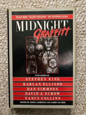 MIDNIGHT GRAFFITI 1992 HC/DJ WARNER BOOKS FIRST EDITION HORROR COMP EXLNT COND