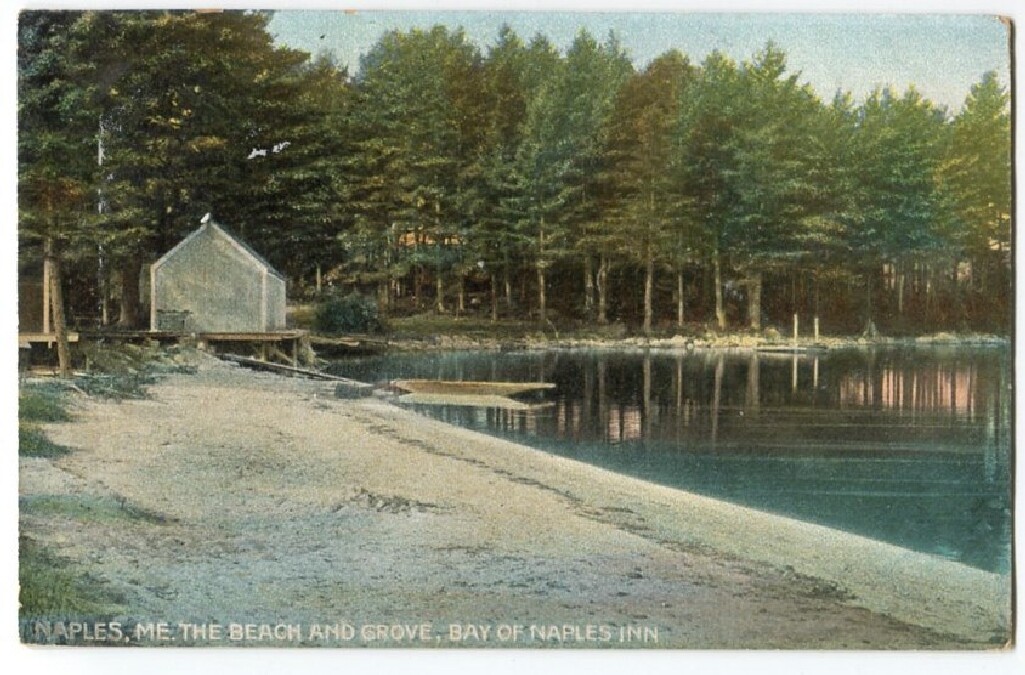 Naples ME Maine Bay of Naples Inn Maine Vintage Postcard 1912 RPO OS
