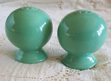 Light Green Fiesta Ware Salt & Pepper Shakers Fiestaware 2.5 inches tall, round