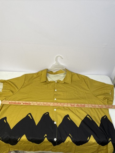 Blusa Camisa Vintage Priory Amarillo Mostaza Manga Corta Abotonada 5x Para Hombre - Imagen 11 de 14