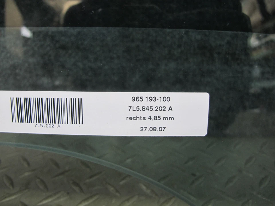 PORSCHE CAYENNE 955 957 2003-2010 PUERTA DELANTERA DERECHA CRISTAL VENTANA 7L5845202A Foto 3 de 4