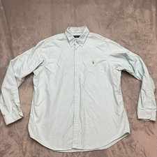 Polo Ralph Lauren Yarmouth 100% Cotton Oxford Shirt Light Blue Mens XXL