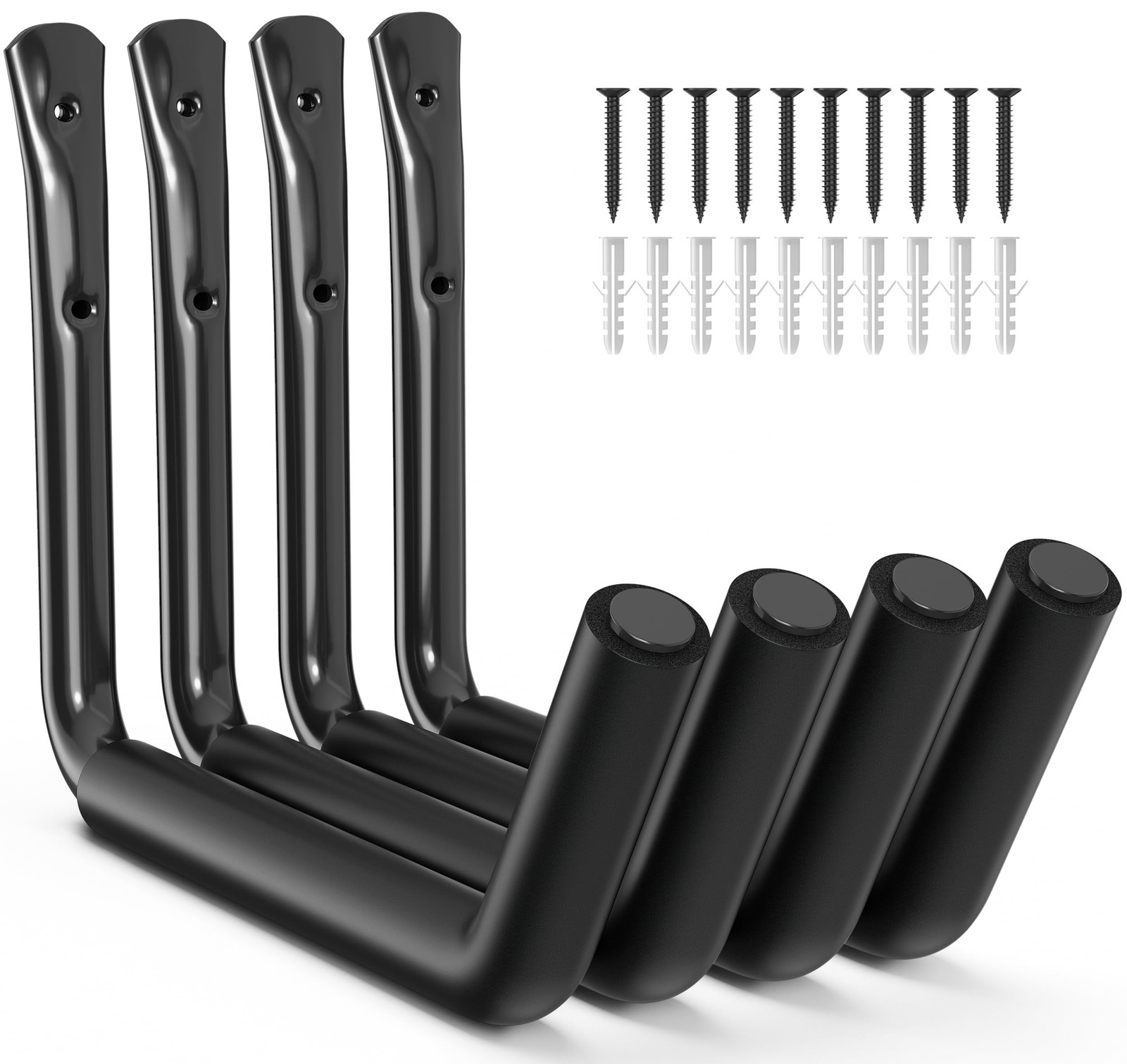 Heavy Duty Garage Storage Hooks - 120 LB Capacity Wall Mount