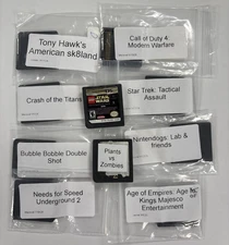 Lot of 10 Nintendo DS Games Lego Nintendogs Crash Rough Shape Tested & Works!