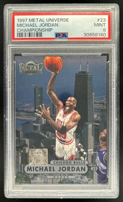 1997-98 Skybox Metal Universe Championship Michael Jordan #23 Bulls PSA 9