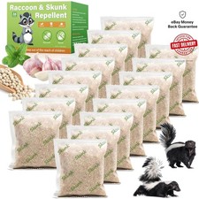 Eco-Friendly 16 Pack Skunk & Raccoon Repellent with Peppermint Oil - Family Safe