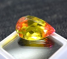 13.85 Ct Shiny Certified Topaz VS A Pear Cut for Pendant & Ring Gemstone T428