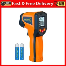 Upgrade 2023 Laser Infrared Thermometer Non-Contact Digital Temperature Gu n New