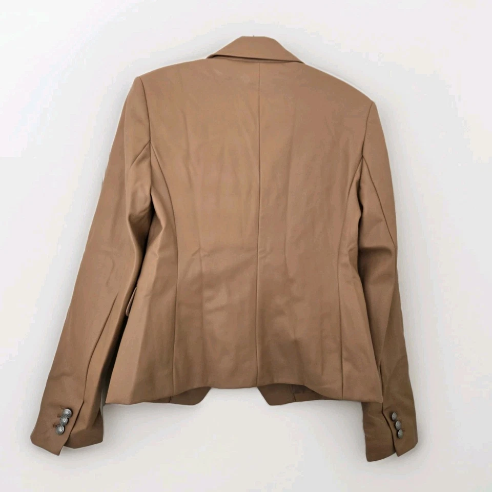Blazer Express Imitación Cuero Doble Pecho Camel Tostado Talla S Nuevo con Etiquetas Precio de venta sugerido por el fabricante $99.99 Foto 2 de 4