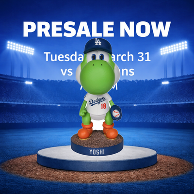 🐸🔵Yoshi Los Angeles Dodgers Yoshinobu Yamamoto Bobblehead SGA 3