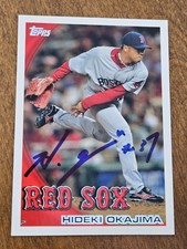 2010 Topps HIDEKI OKAJIMA Red SOX In-Person Signed  AUTO