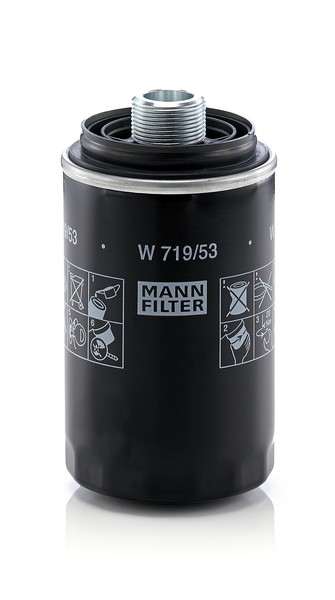 Mann-Filter ÖLfilter (W 719/53) FüR VW Transporter T6 Multivan / Caravelle T5-image