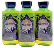 NEW Bath & Body Works Lot of 3 Bottles Disney Villains Maleficent Wash 10 oz