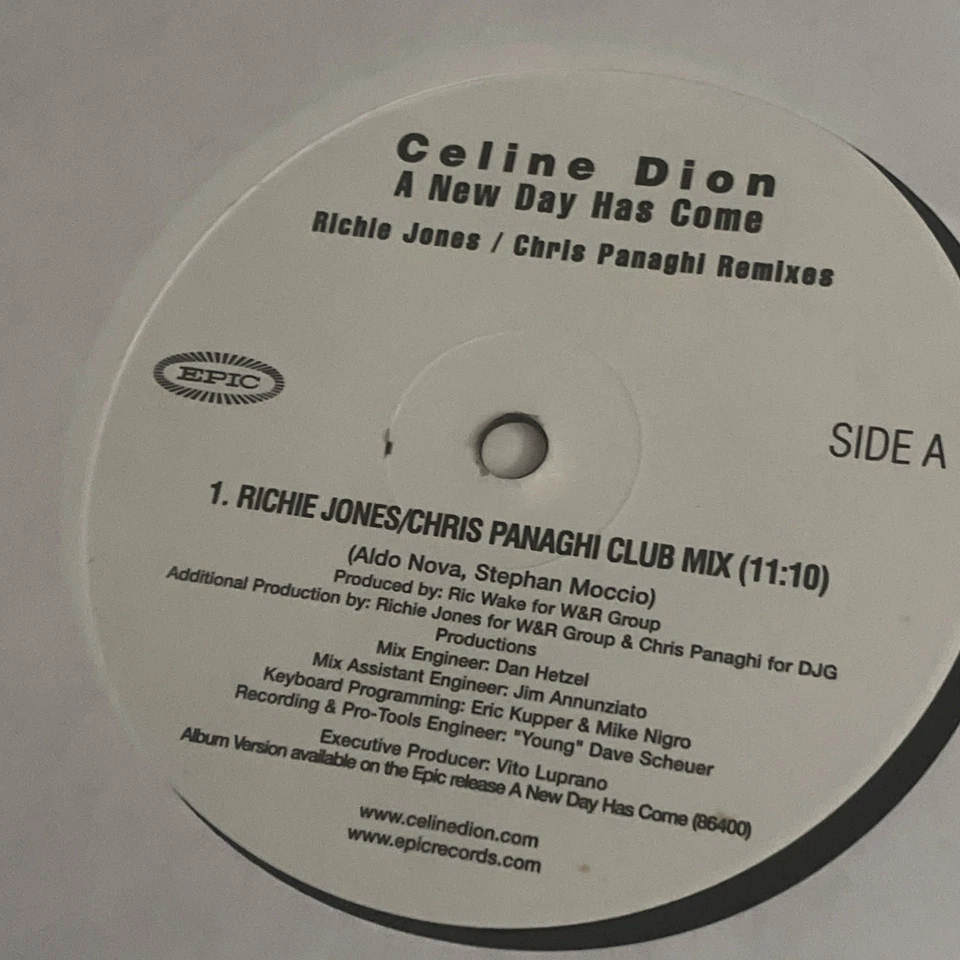 CELINE DION A New Day Has Come Vinyl Record Richie Jones Panaghi Remix Foto 3 de 4
