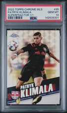 Marketplace image: 2021-22 Patryk Klimala Topps Chrome Superfractor New York Red Bulls 1/1 PSA 10