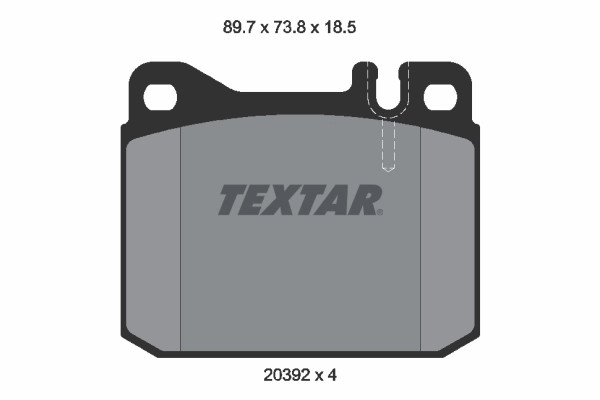 Plaquette de frein Textar 2039213 frein à disque VW 281698151 avant