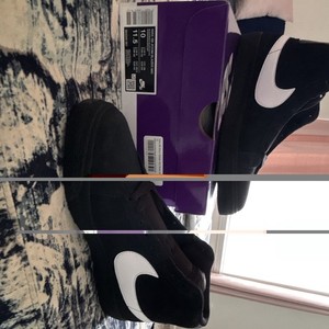 Nike SB Zoom Blazer Mid Skateboarding Shoes Black Men's US 10